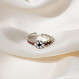 Retro Hong Kong Style Pearl Flower Ring