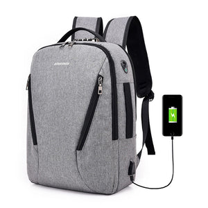 Anti-theft backpack with code lock charging