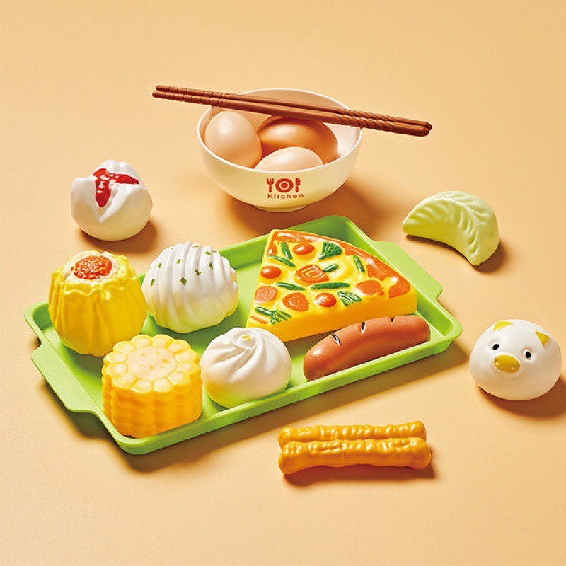 Kids Kitchen Toy Pretends Play Cooking Food Game Hamburger