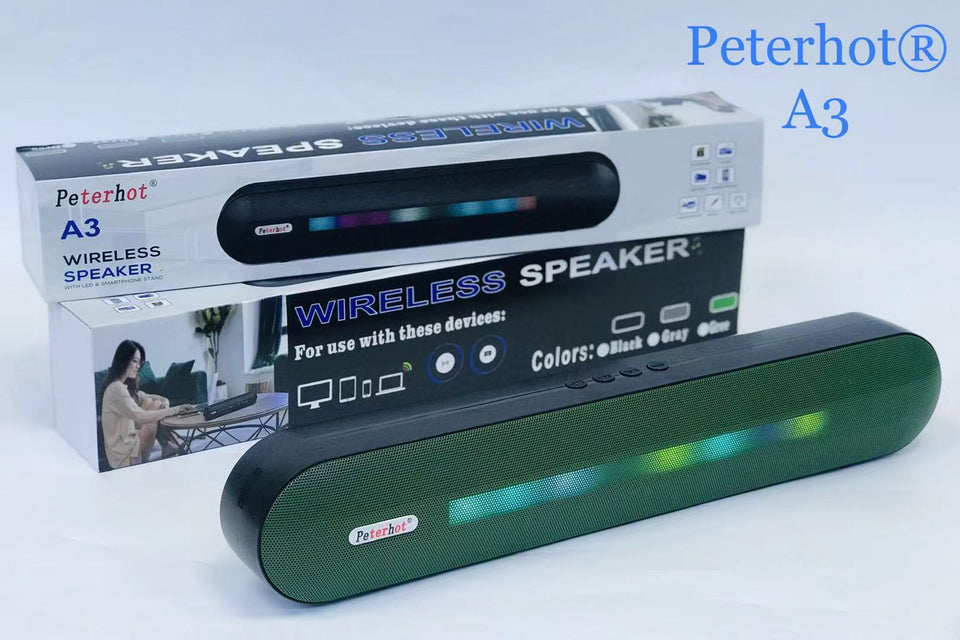 Bluetooth Speaker With Long LED Breathing Light