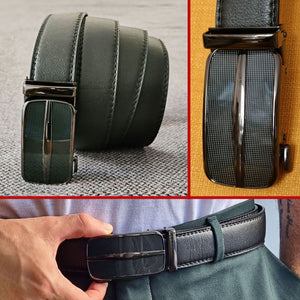 Men's Ratchet Belt Leather Mens Belt With Slide Buckle Ratchet Belts For Men USA