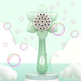 Sunflower Shape Bubble Machine Toy Portable Bubble Wand Toy Electric Bubble Blower Outdoor Toy