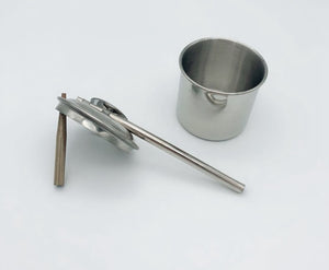 Stainless steel blowing glaze pot