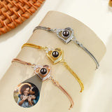 Double-layer All Match Temperament Entry Lux Peach Heart Bracelet