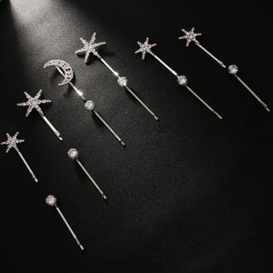 Star Hairpin Cute Trumpet Rhinestone Bobby Pin