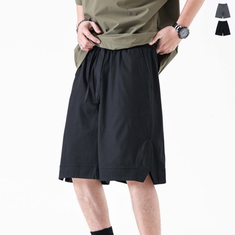 Drawstring Beach Men's Loose Straight Sports Bermuda Shorts