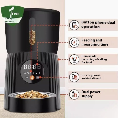 Intelligent Pet Feeder, Automatic Timing And Quantitative Remote Feeding Machine