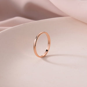 Simple Stylish Glossy Ring Simple Bracelet