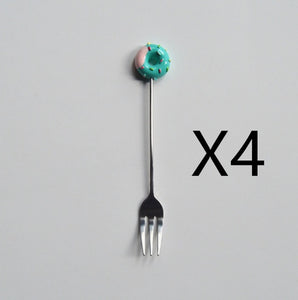 Doughnut cutlery fork spoon