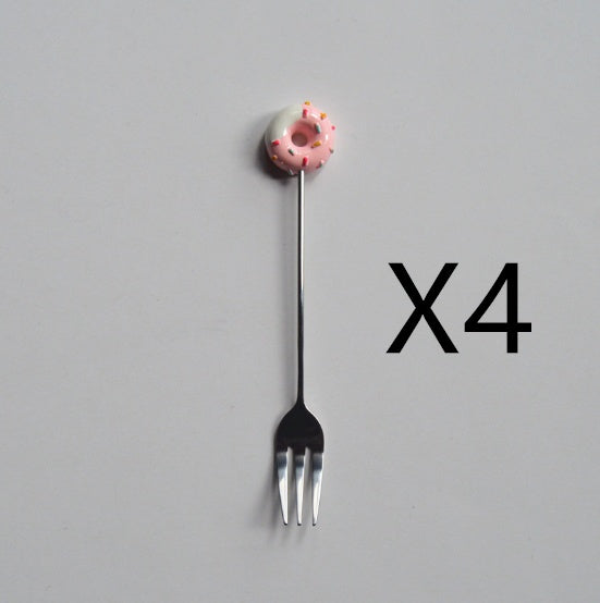 Doughnut cutlery fork spoon