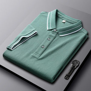 Summer Lapels Short-sleeved T-shirt Men's Slim Fit Casual Polo Shirt