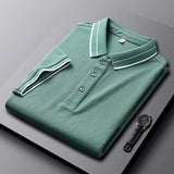 Summer Lapels Short-sleeved T-shirt Men's Slim Fit Casual Polo Shirt