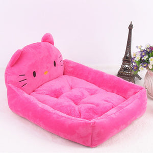 Winter Warm Puppy Cat Bed Sofa Washable Cartoon Pet Beds For Small Dogs CatsPets Products Accessories