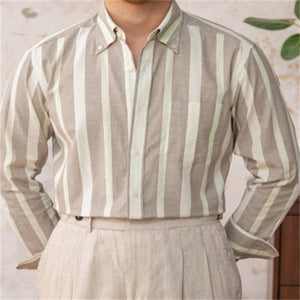Men's Breathable All-match Concealed Buttoned Pointed Collar Shirt
