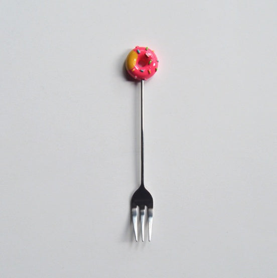 Doughnut cutlery fork spoon