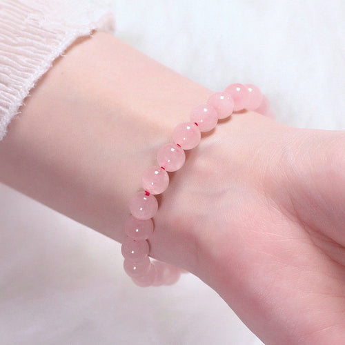 Women's Bracelet Ross Quartz Strawberry Quartz Single Ring