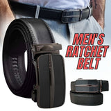 Men's Ratchet Belt Leather Mens Belt With Slide Buckle Ratchet Belts For Men USA