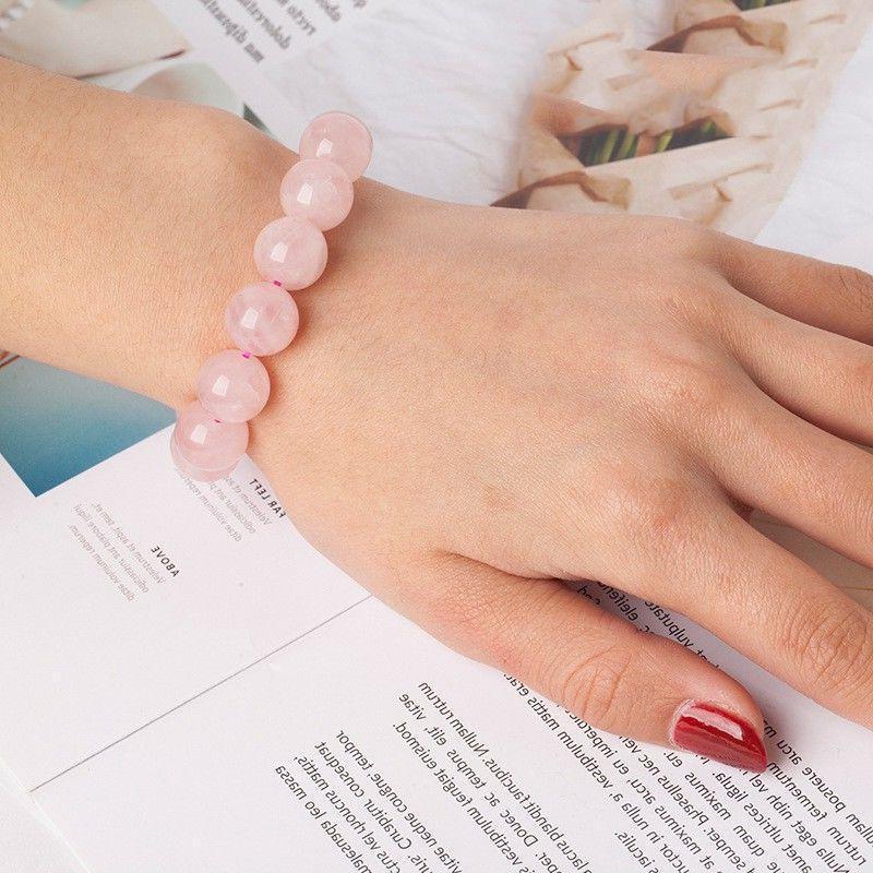 Women's Bracelet Ross Quartz Strawberry Quartz Single Ring