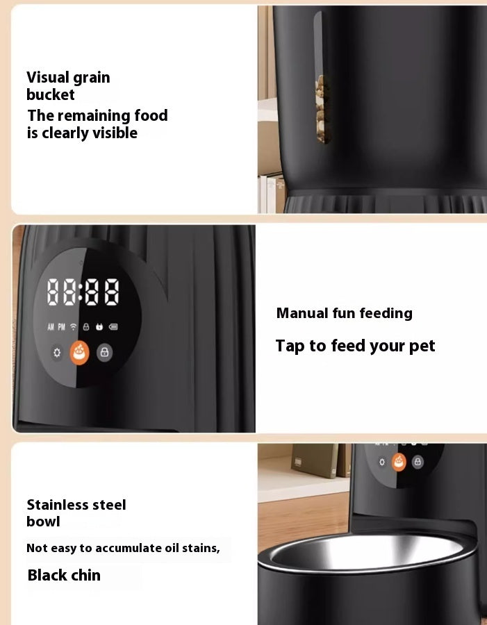 Intelligent Pet Feeder, Automatic Timing And Quantitative Remote Feeding Machine