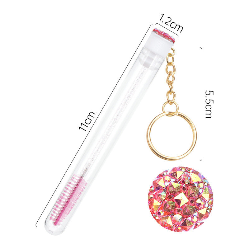 Grafting Mascara Brush Gold Buckle Tube Crystal Rod With Drill