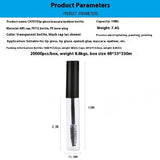 Suit 10ml Mascara Tube Transparent Eyeliner Bottle False Eyelashes Glue Bottle Makeup Storage Bottle