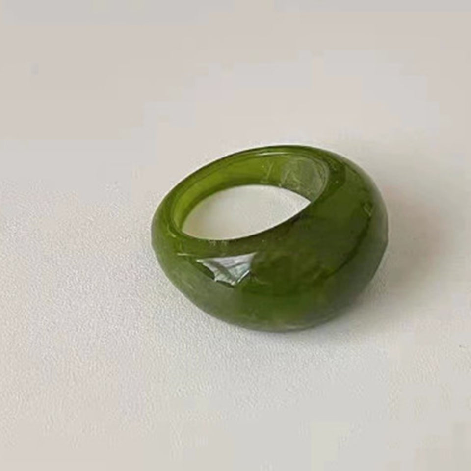 Retro Resin Ring Cold Wind