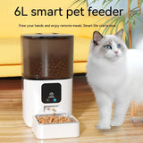 6L Remote Intelligent Life Automatic Pet Feeder Cat Timing WIFI