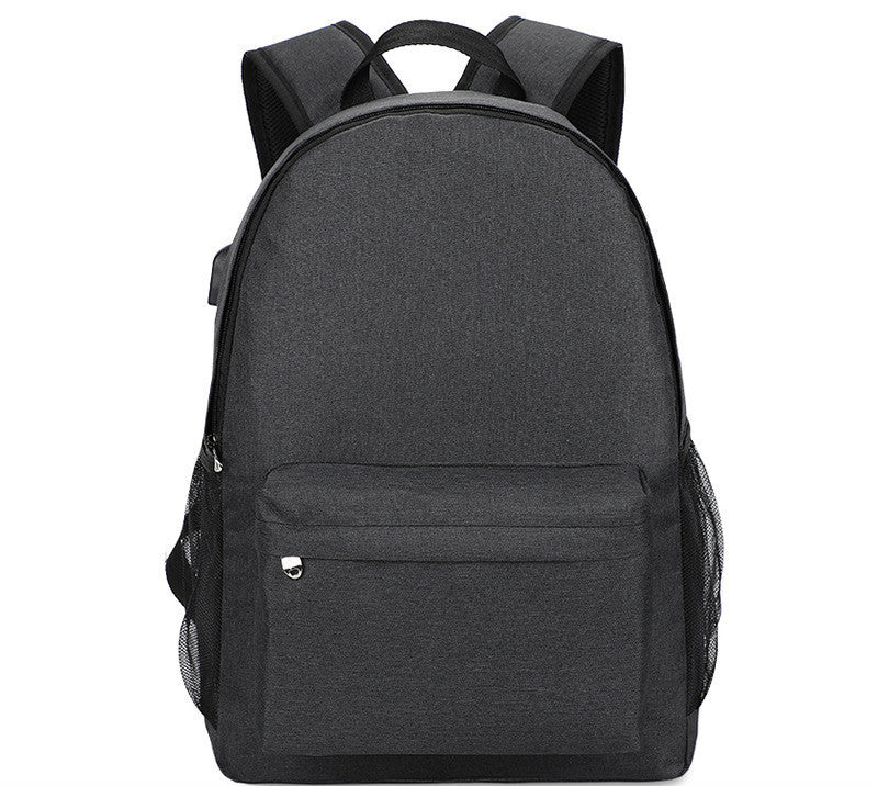 Solid Color Backpack Travel Business Casual