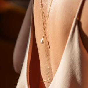 Pearl Pendant Multi-layer Back Chain