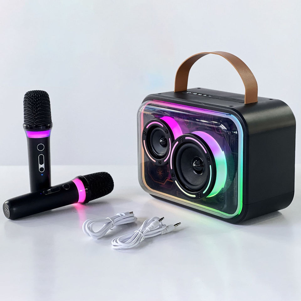 Bluetooth Speaker Colorful RGB Portable Karaoke Wireless Stereo