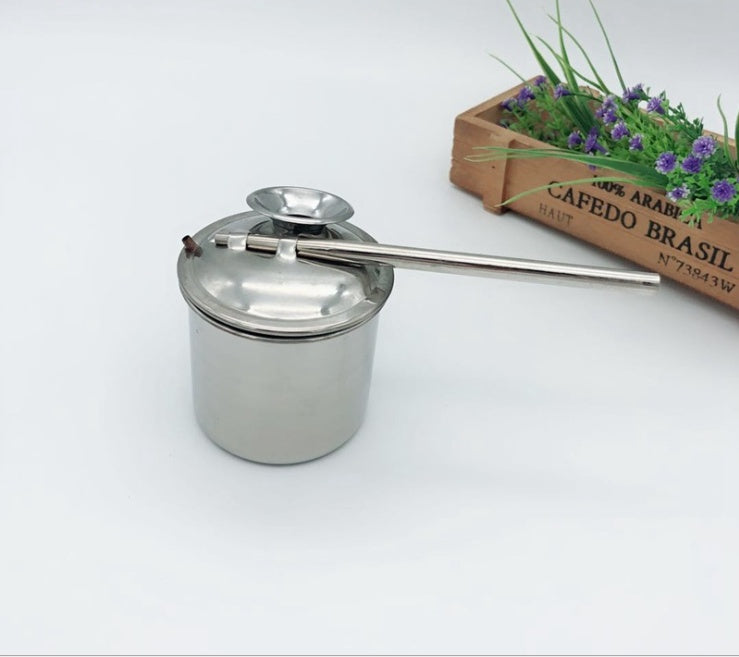 Stainless steel blowing glaze pot