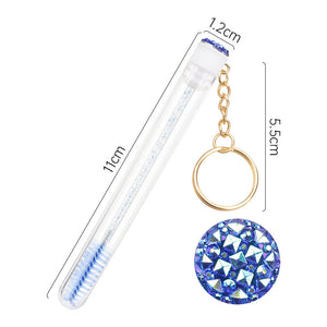 Grafting Mascara Brush Gold Buckle Tube Crystal Rod With Drill