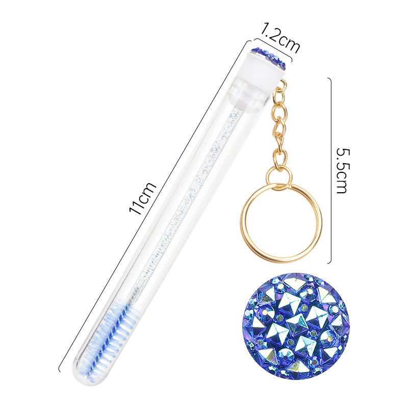 Grafting Mascara Brush Gold Buckle Tube Crystal Rod With Drill