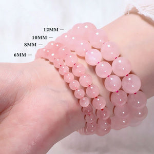 Women's Bracelet Ross Quartz Strawberry Quartz Single Ring