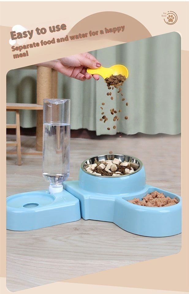 Plastic Bowl For Cat Removable Automatic Water Feeder