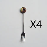 Doughnut cutlery fork spoon