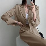 Suit Western Style Youthful-looking Small New Two-piece Suit Suit Suit High Waist