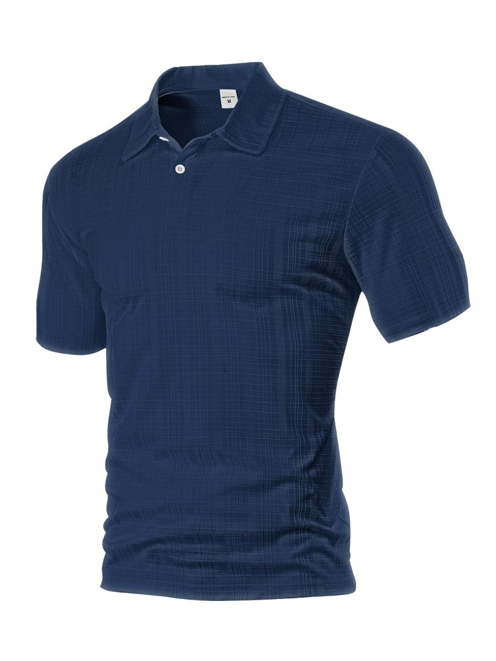 Small Plaid Polo Men's Shirt