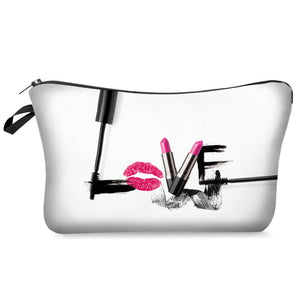 Digital Printing Mascara Brush Eyelash Lettered Make-up Bag Storage Bag