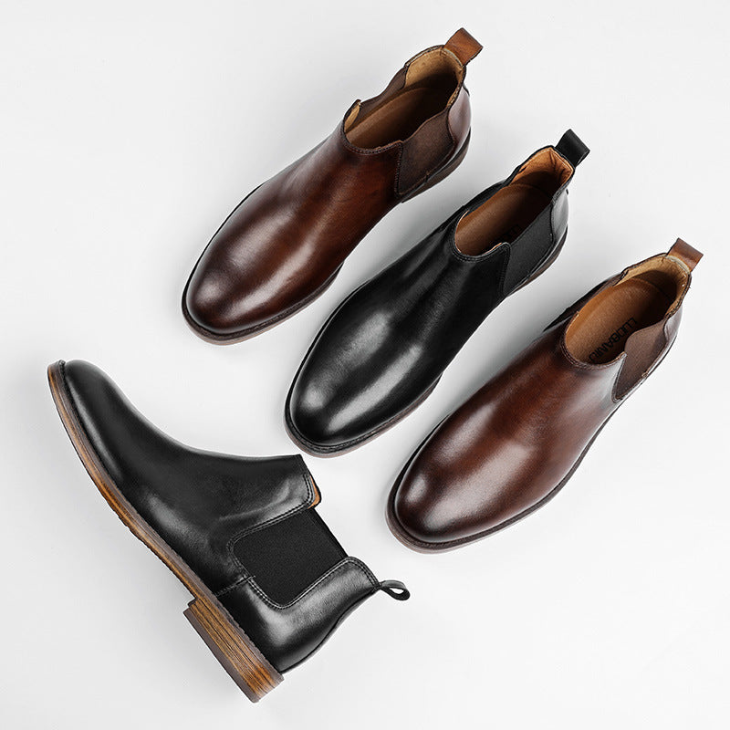 Men's Fashion Top Leather Martin Boots