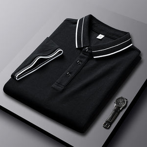 Summer Lapels Short-sleeved T-shirt Men's Slim Fit Casual Polo Shirt