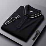 Summer Lapels Short-sleeved T-shirt Men's Slim Fit Casual Polo Shirt