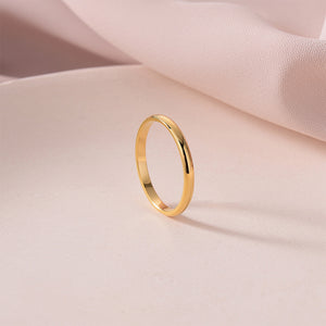 Simple Stylish Glossy Ring Simple Bracelet