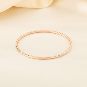 18K Vacuum Vapor Plating Gold Plain Ring Bracelet