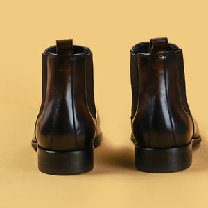 Men's Retro Cowhide Winter High Top Leather Shoes