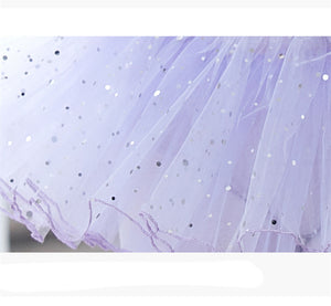 Children Girl Practice Clothes Summer Suspenders Ballet Dance Skirt