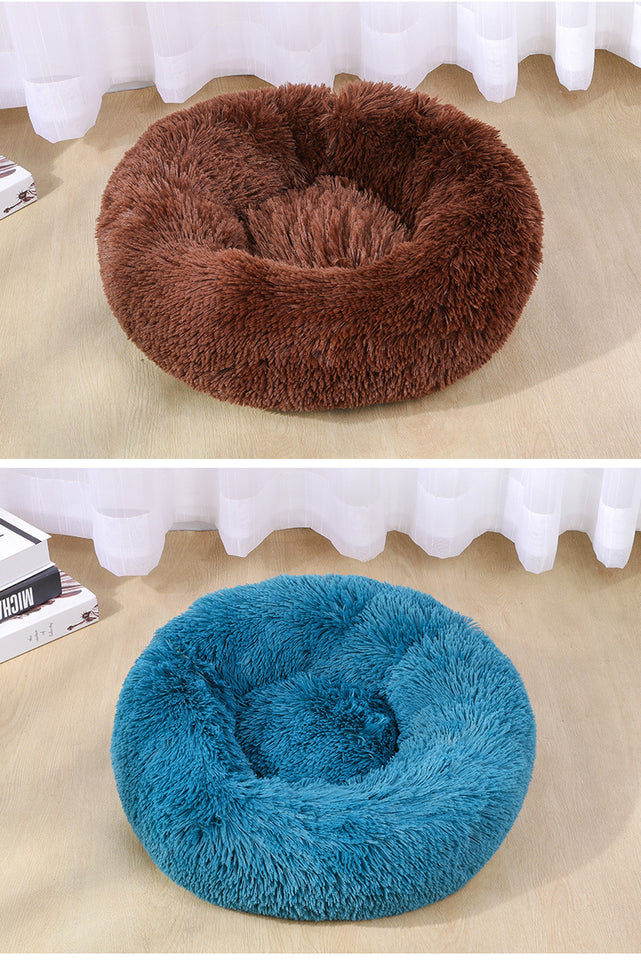 Cathouse Doghouse Large, Medium And Small Dogs Warm Plush Round Pet Bed Dog Bed Cat Bed Dog Bed