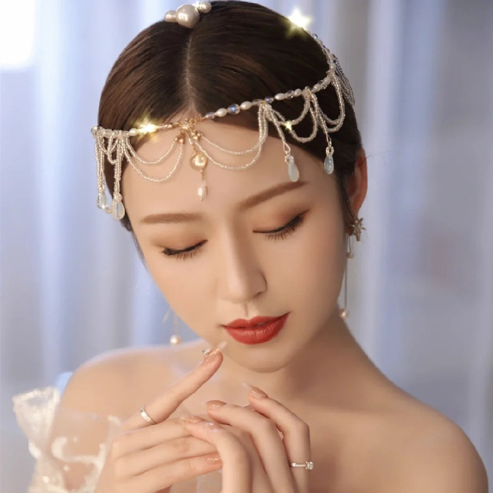 Fashion Personality New Glass Girl Headdress