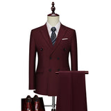 Men's Business Casual Suit Double Breasted Suit Suit