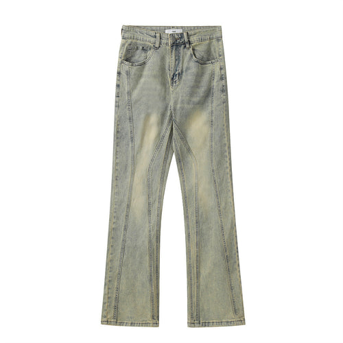 Retro Straight Wide Trousers For Men